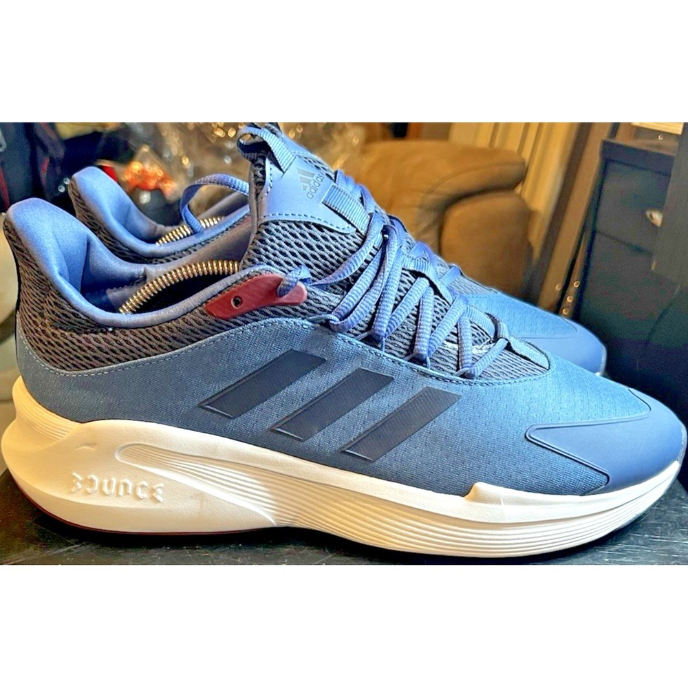 Adidas AlphaEdge + Sneakers Men's Size 11.5 Blue/Navy/Red Running Shoes IF7293